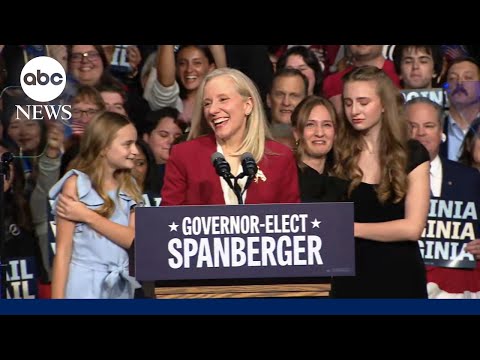 FULL SPEECH: Abigail Spanberger victory speech after winning Virginia governor’s race