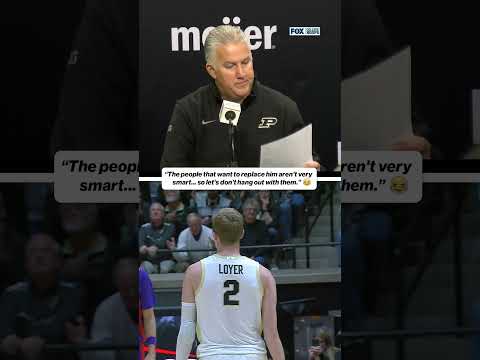 Matt Painter called out Fletcher Loyer haters after dropping 30 points ๐ #Purdue #PurdueBasketball