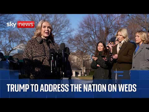 Trump to address the nation from the White House on Wednesday, Karoline Leavitt confirms