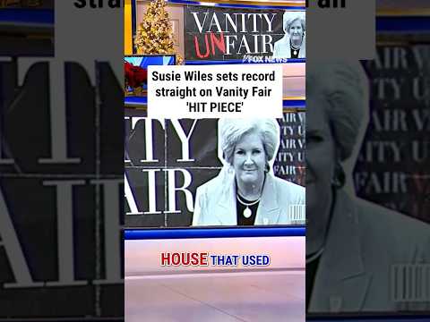 Susie Wiles sets record straight on Vanity Fair ‘HIT PIECE’ #shorts #trump #jdvance #us #politics