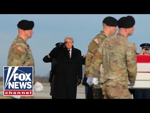 Solemn Salute: Trump attends dignified transfer of fallen US soldiers and interpreter