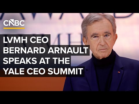 LVMH CEO Bernard Arnault speaks to CNBC’s Sara Eisen at the Yale CEO Summit — 12/17/2025