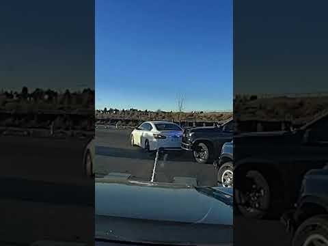 Watch police grapple stolen car in wild dashcam stop #shorts