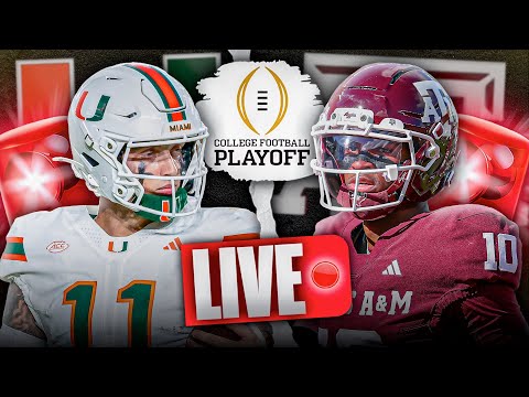 Miami vs Texas A&M LIVE | College Football Playoff SHOWDOWN | Pregame Show Preview & Predictions ✅
