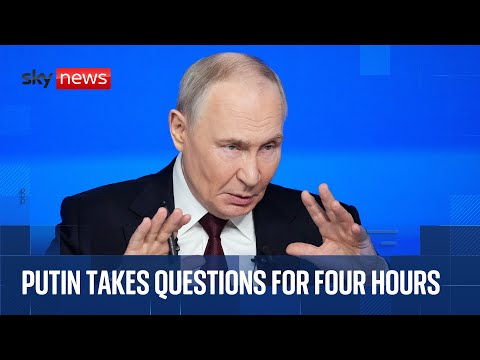 Putin says suggestions that Russia will attack Europe are ‘nonsense’ | Watch news conference live