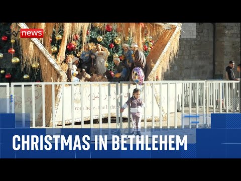 Palestinians gather in Bethlehem to celebrate Christmas for the first time since 2022