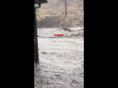See how rare storm is pummeling California