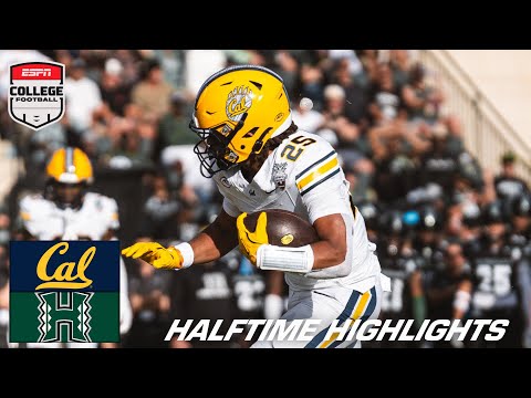 Hawai’i Bowl HALFTIME HIGHLIGHTS: California Golden Bears vs. Hawai’i Rainbow Warriors | ESPN CFB