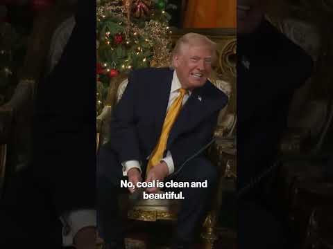 Trump Jokes With Child About Receiving ‘Clean, Beautiful Coal’ From Santa #shorts