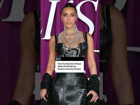 Kim Kardashian is getting the whole family in on the holiday spirit. ๐