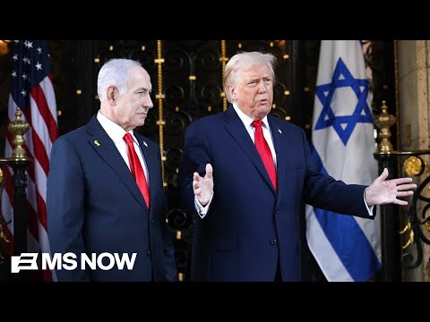 Trump meets with Netanyahu at Mar-a-Lago to discuss next steps in peace process