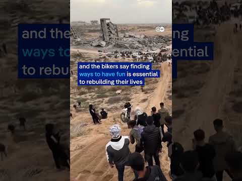Dozens of bikers are back on Gaza’s sand dunes, bringing back a race halted by the war | DW News