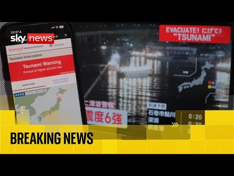 BREAKING | Tsunami warning after huge earthquake off coast of Japan