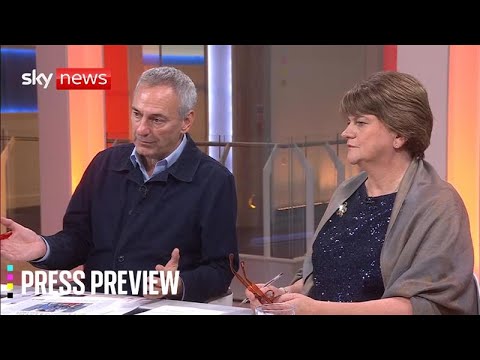 Sky News Press Preview | Kevin Maguire and Baroness Arlene Foster | Monday 8 December 2025