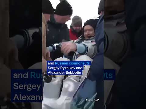 Russian-American trio back on Earth | DW News