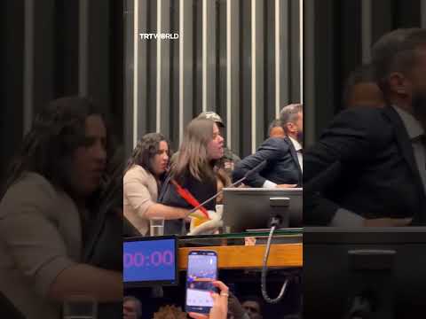 Brazilian lawmaker removed by police over Bolsonaro protest