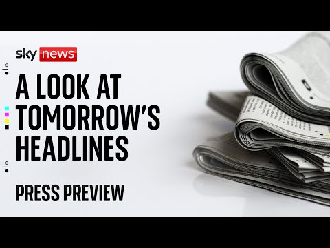 Sky News Press Preview | Wednesday 10 December