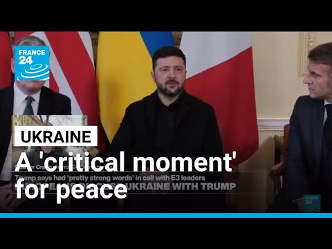 A ‘critical moment’ for peace in Ukraine as Europeans discuss with Trump • FRANCE 24 English