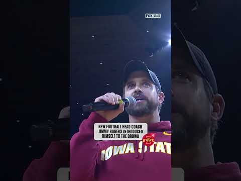 New Iowa State football head coach getting a warm welcome ๐ #cbb #iowastate #basketball