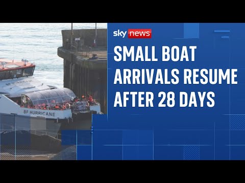 Channel migrant crossings resume after longest pause in seven years