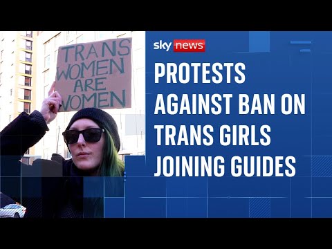 Protests held against Girlguiding’s trans ban