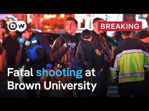 Brown University shooting in the US: 2 dead and 8 wounded as suspect still at large | DW News