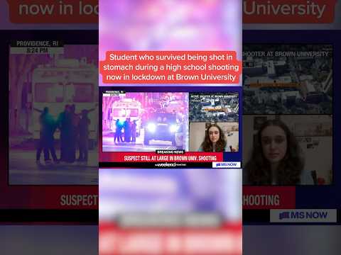 Student who survived being shot during a high school shooting now in lockdown at Brown University