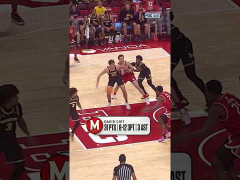 Despite the loss David Coit was on a heater 🔥 #maryland #davidcoit #collegebasketball