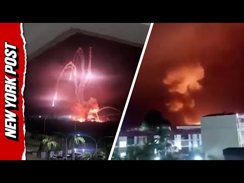 Venezuela’s Night Sky ENGULFED in Flames After US Strikes