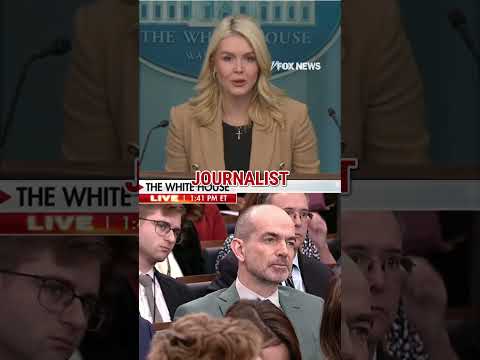 Leavitt tears apart reporter as ‘left-wing hack’ #foxnews #news #us #fox