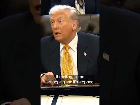 Trump says the executions have stopped in Iran 🇮🇷 #politics
