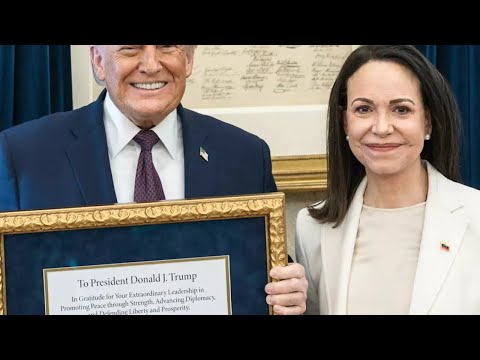 Venezuela’s opposition leader Machado presents Trump with her Nobel Peace Prize • FRANCE 24