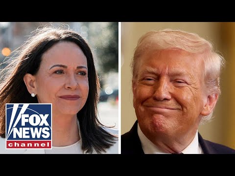 WATCH LIVE: Venezuela’s María Corina Machado speaks to media after Trump meeting