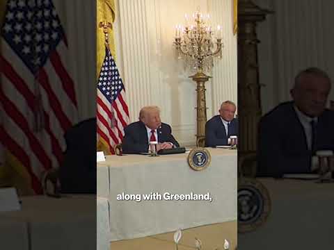 Trump Threatens Tariffs on Countries That Don’t Back US Taking Greenland #shorts