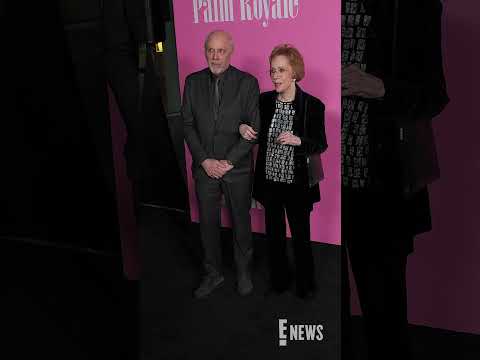 Carol Burnett and Brian Miller pose together at the “Palm Royale” season 2 finale event. ๐