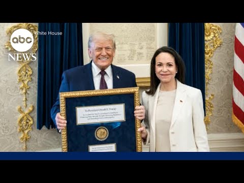 Trump praises Venezuelan opposition leader Machado for giving him her Nobel medal