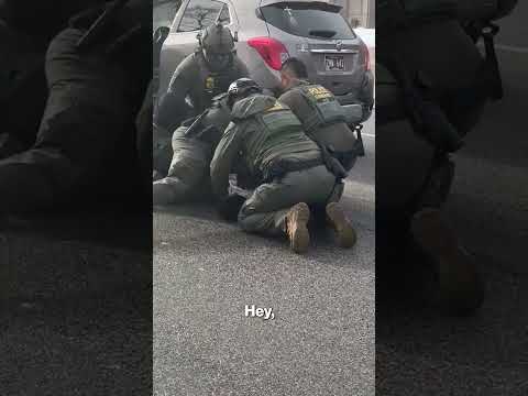 Border Patrol Agent Caught On Camera Kneeing Man In Face During Minneapolis Arrest #shorts