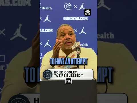 Ed Cooley thinks the Hoyas are blessed to be .500 #basketball #georgetown #cbb #hoyas