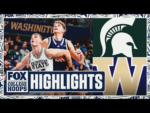 No. 12 Michigan State Spartans vs. Washington Huskies Highlights ๐ FOX College Hoops
