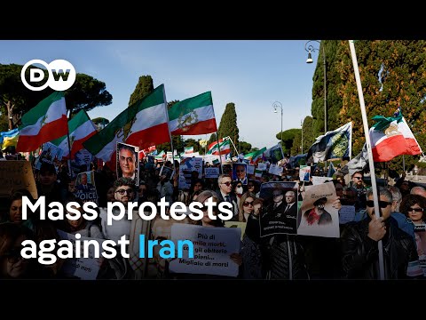 Thousands march across Europe over mass killings in Iran | DW News
