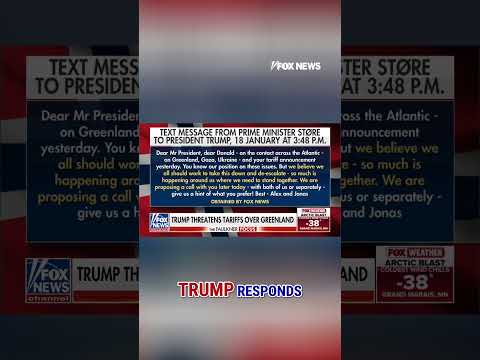 REVEALED: Texts between Trump, world leaders on Greenland #shorts #us #foxnews #greenland