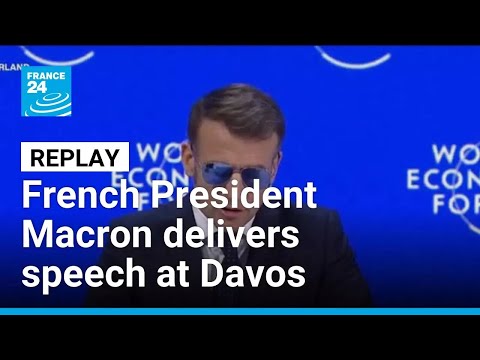 French President Emmanuel Macron delivers speech at Davos Forum • FRANCE 24 English