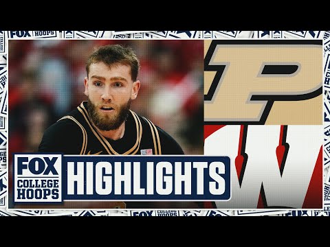 No. 5 Purdue Boilermakers vs. Wisconsin Badgers Highlights 🏀 FOX College Hoops