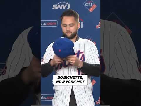 Bo Bichette putting on his Mets jersey for the first time #Mets #MLB