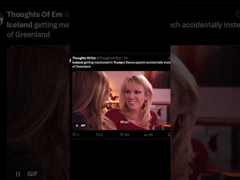 Internet Explodes With Memes After Trump Mixes Up Iceland and Greenland at Davos #shorts