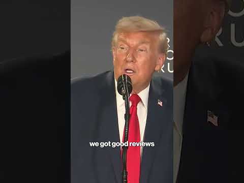 Trump jokes ‘sometimes you need a dictator’ during Davos business leader reception #shorts