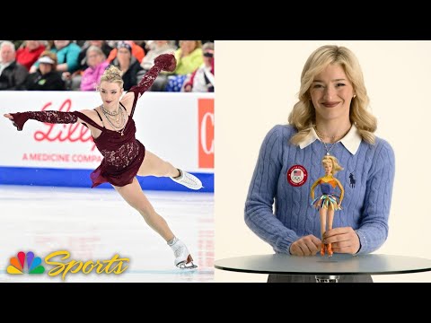 Team USA’s Glenn, Liu, Levito enlist Barbie to help break down triple axels | NBC Sports