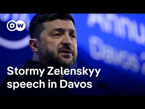 Volodymyr Zelenskyy strongly criticises Europe in Davos speech | DW News