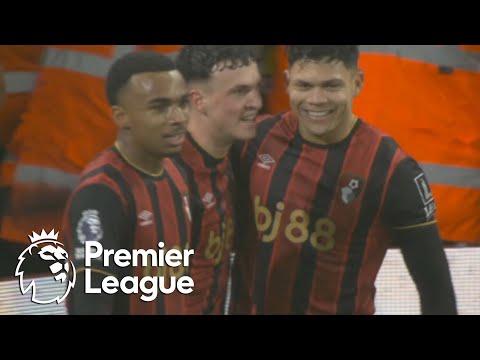 Alex Jimenez tucks away Bournemouth’s second against Liverpool | Premier League | NBC Sports