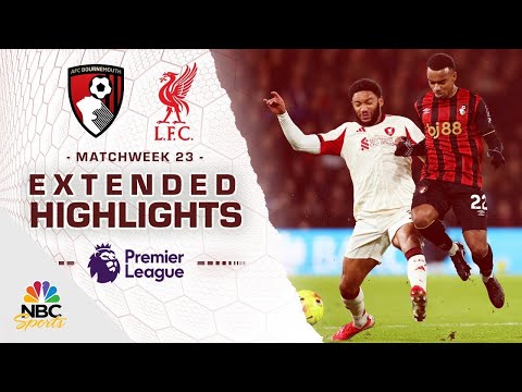 Bournemouth v. Liverpool | PREMIER LEAGUE HIGHLIGHTS | 1/24/2026 | NBC Sports